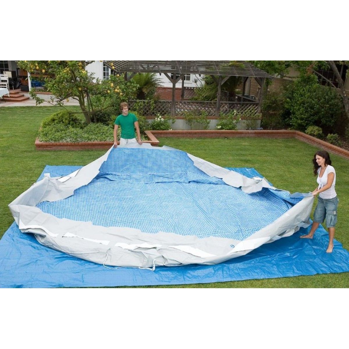Чашковый пакет 6,10 x 1,32 м для бассейна Prism Frame INTEX 12756A Чашковый пакет 6,10 x 1,32 м для бассейна Prism Frame INTEX 12756A